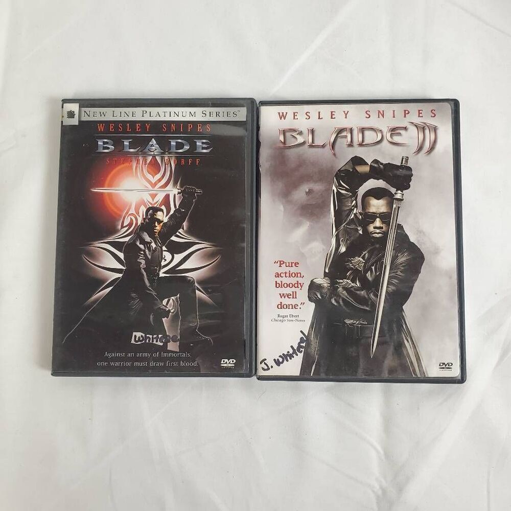 Blade + Blade II DVD Wesley Snipes 2-Movie Action Vampire Horror Set